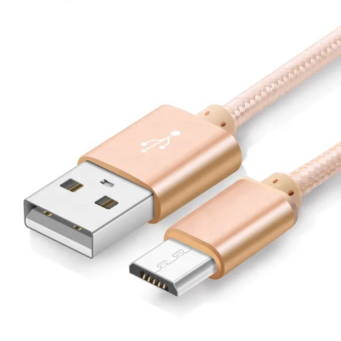 Micro usb Cable Charger 2A Braided Nylon Data Sync usb Charging Cable for Samsung Android Cell Phones