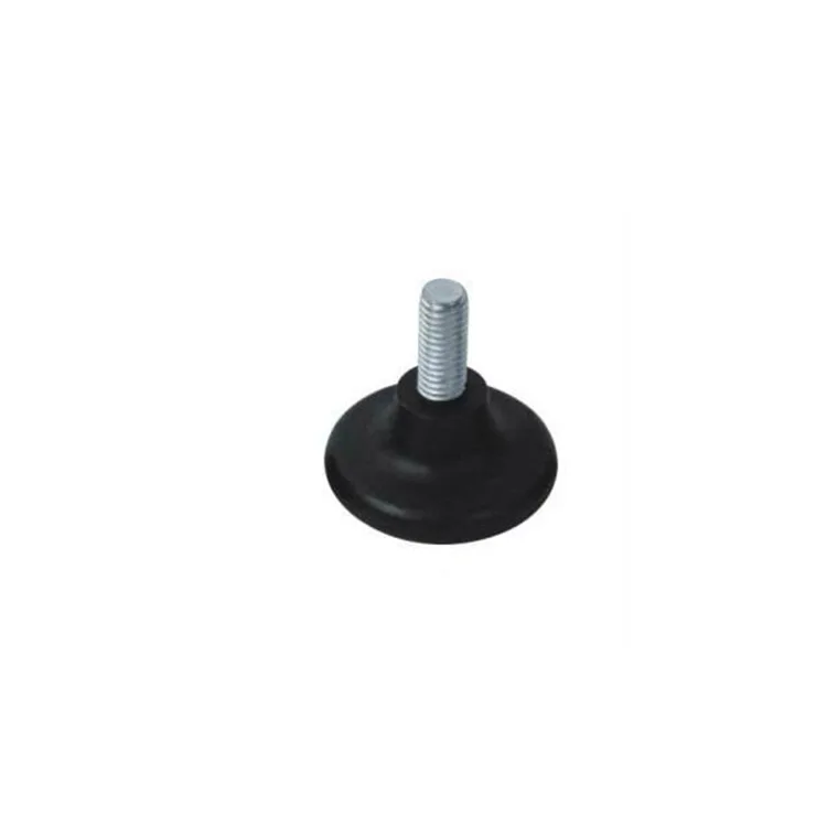 Manufacturer directly supply black tube glide plastic screw sofa leg