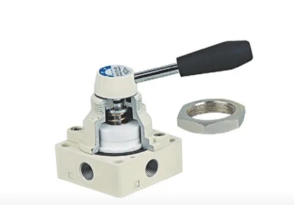 PNEUTEC 4HV TSV Series TSV400 4 way aluminum pneumatic manual hand Operating air switch valve