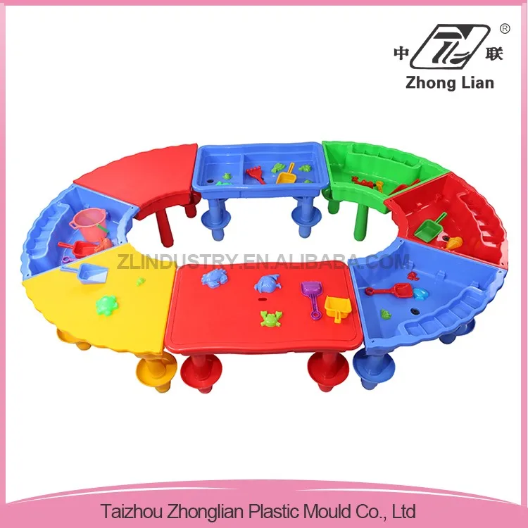 Assembly Children Colorful Plastic Sand and Water Table/sandbox