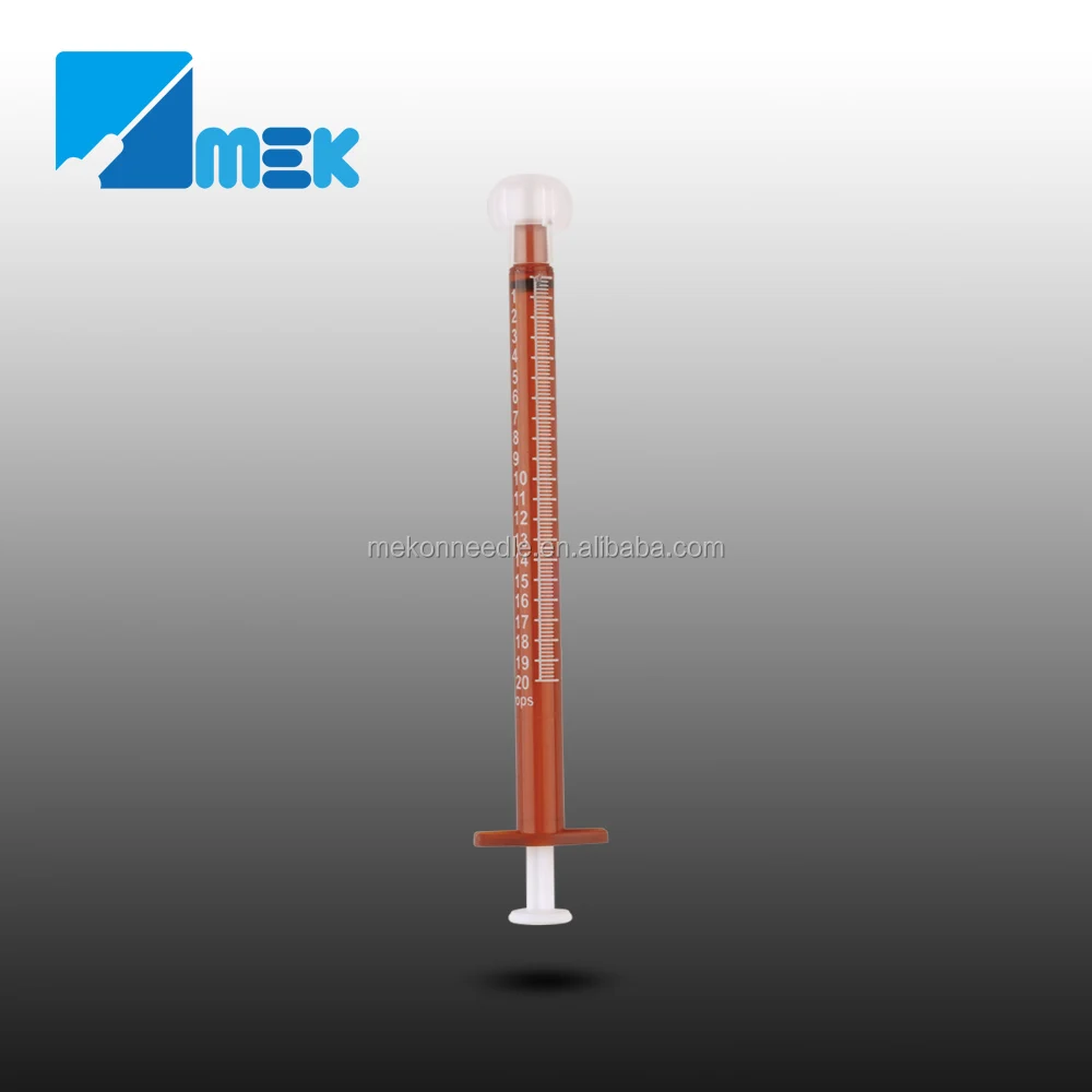 Disposable light proof amber oral syringe 1ml 3ml 5 ml 10ml 20ml with CE ISO 510K certificate