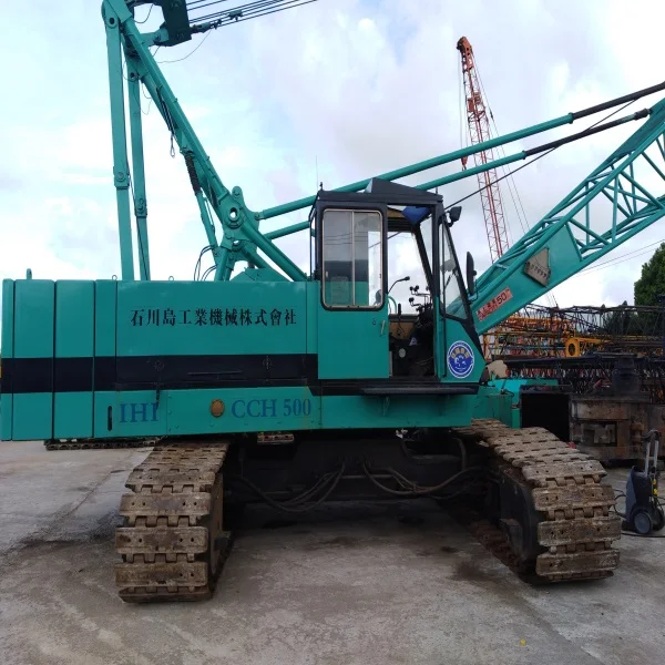 Хорошее состояние, бывший в употреблении гусеничный кран IHI CCH500 50 тонн, распродажа