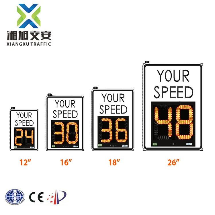 
Speed Limit Display Signs Safety Solar Led Arrow Road Traffic Signal 
