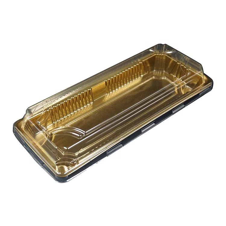 PS Square Disposable Plastic Sushi Container With Lid /Plastic Lid Storage Plastic Food Container