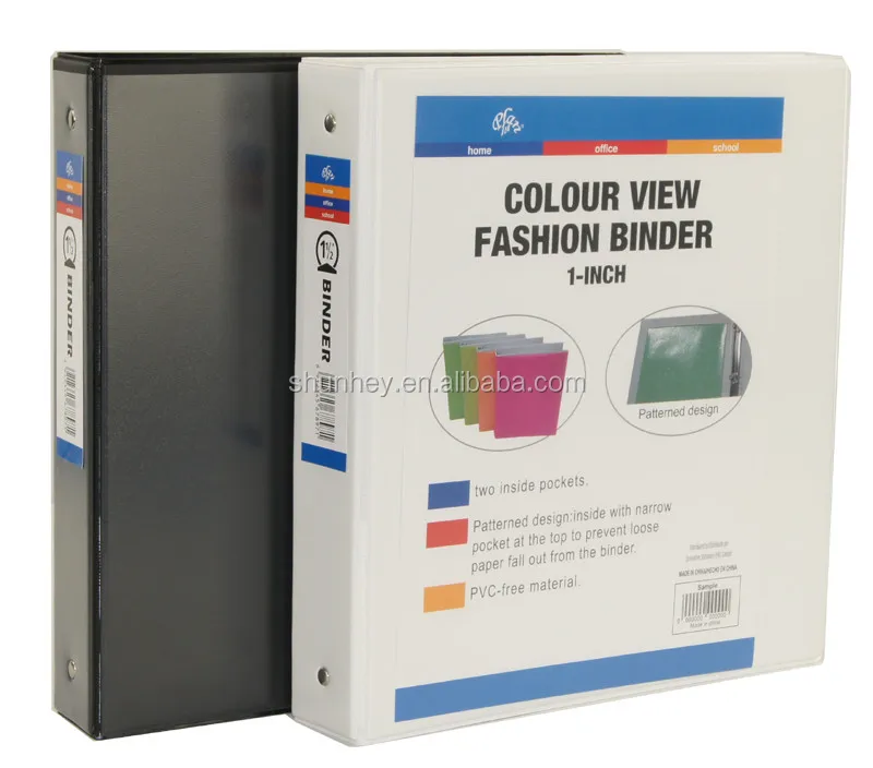 
Economy 3 Ring View Binder 1.5 Inch Round Ring Holds 350 Sheets Letter size view binder 