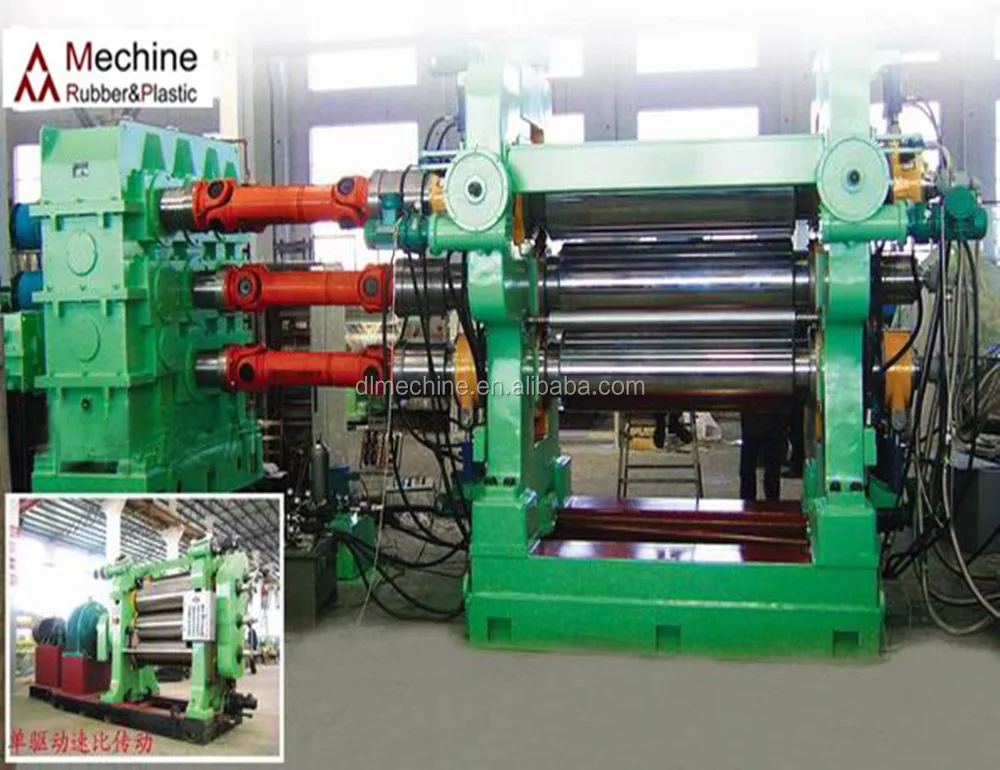 
4 roll rubber calender machine for tyre cord 