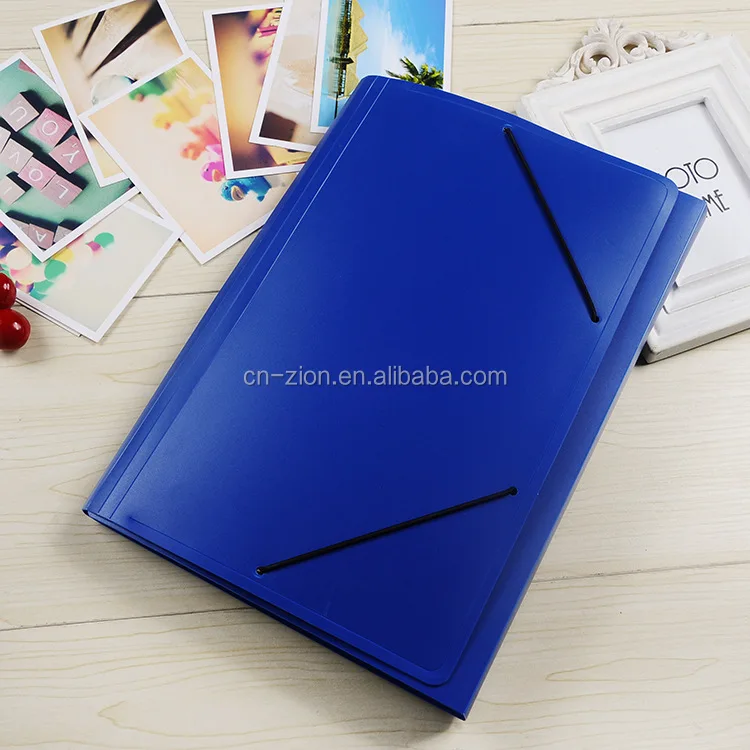 high quality environmental protection PP bungee expanding file custom color logo Business file folder