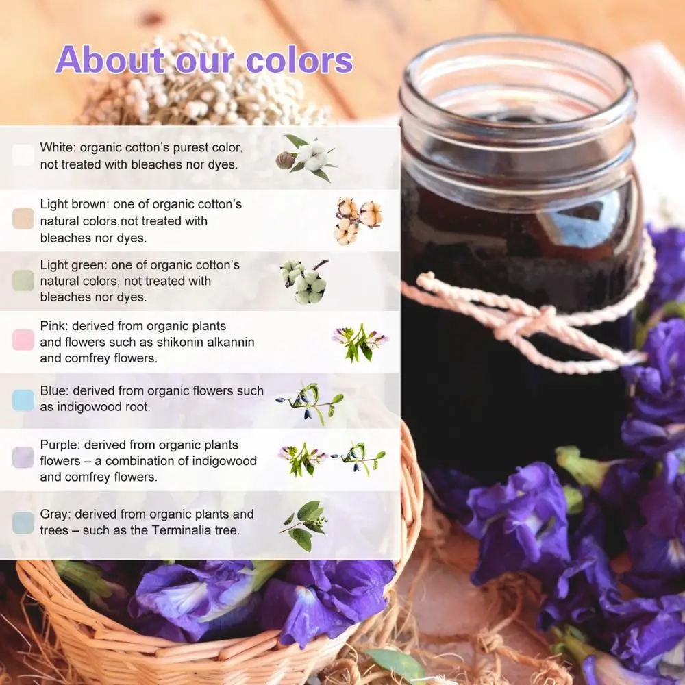 Набор погремушек для щенков и младенцев из 100% органического хлопка Без окрашивания