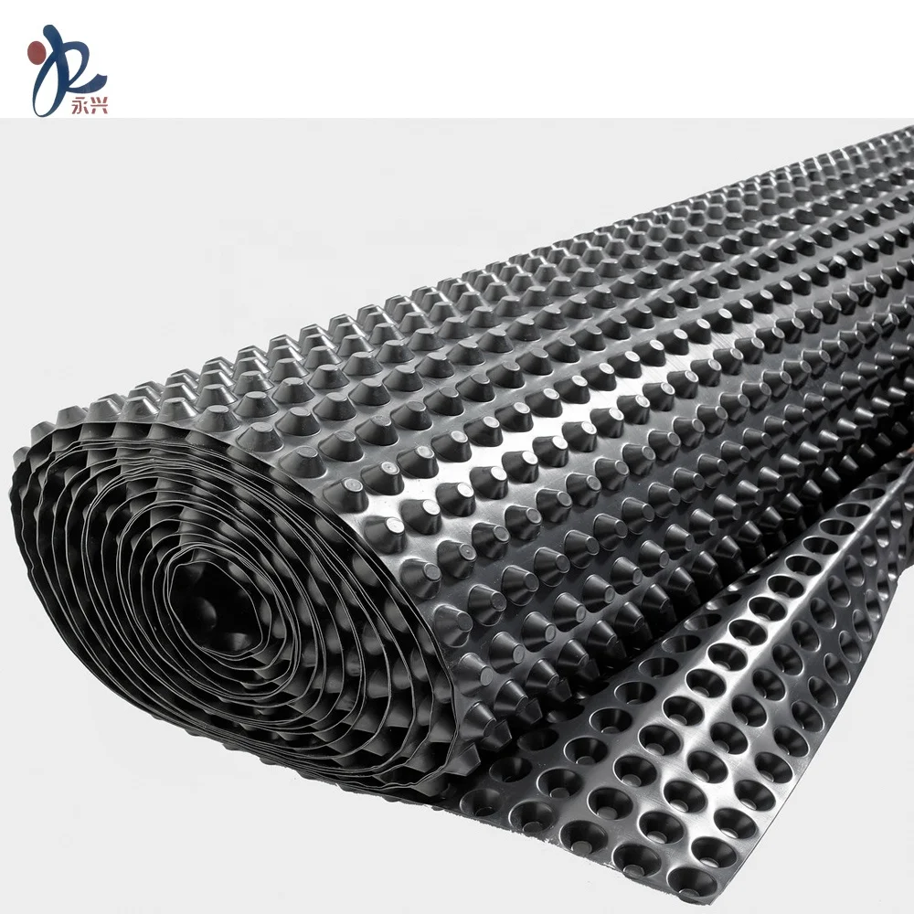 hdpe recycled Drainage board for green roof drainage mat