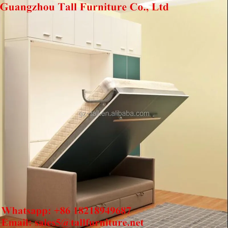 Вертикальные Открытые сложить кровать Мерфи Кровать с диваном TA-K19 Скрытые
