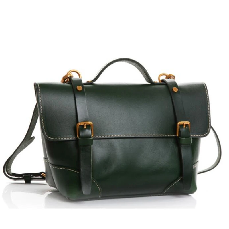 Женская сумка на плечо Dreamtop DTD442, модная роскошная сумка из растительного дубления для студенток