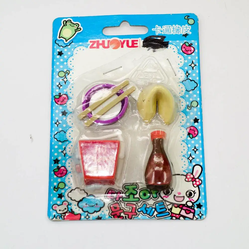 Nice cute novelty eraser for kids handmade toy eraser