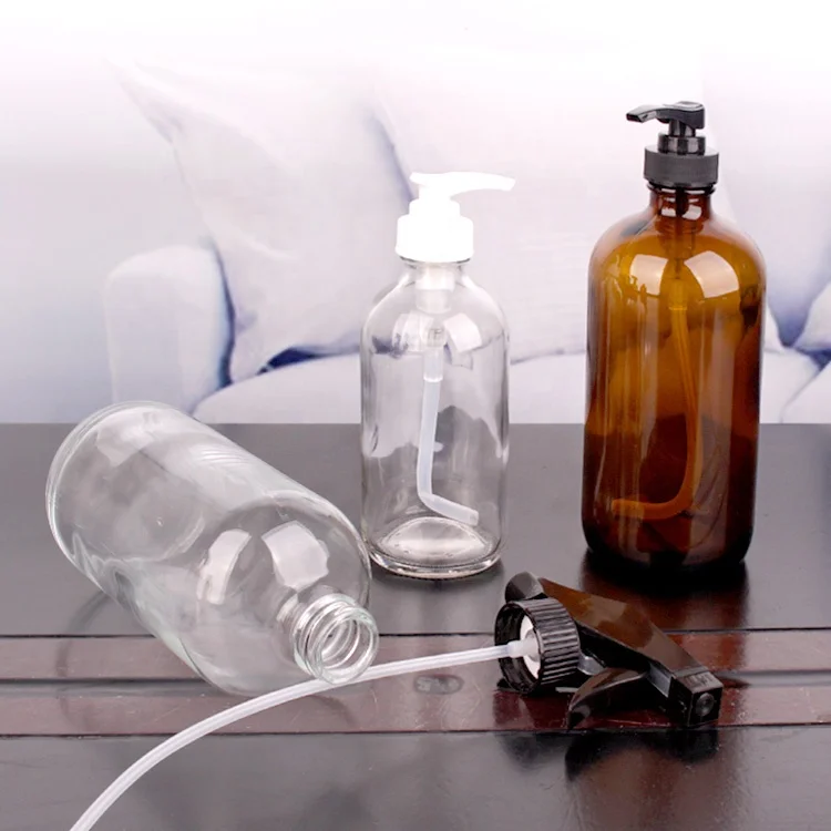 wholesale 250ml 500ml 1000ml high quality glass soap hand sanitizer bottle with dispenser