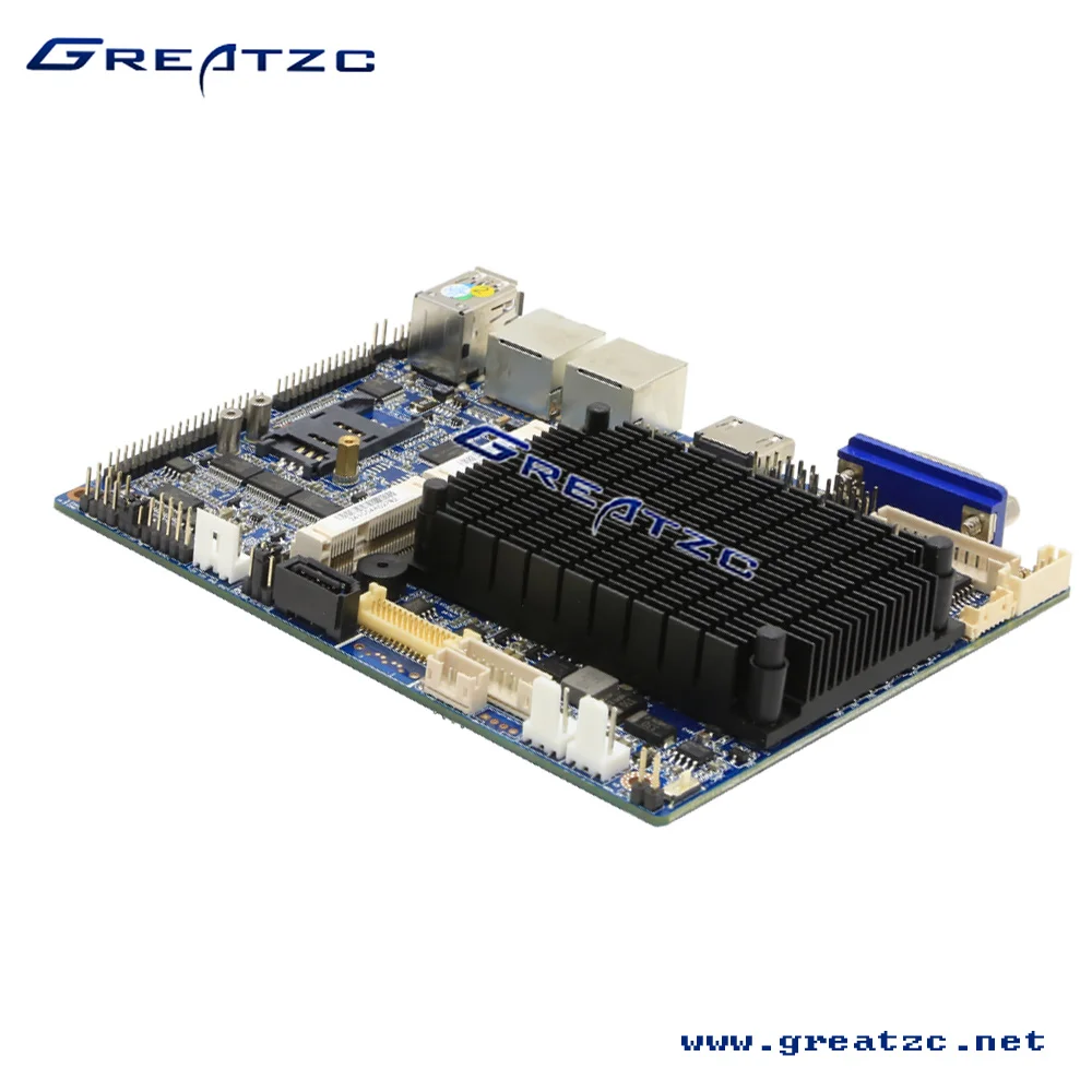 ZC35-EN2807DL Fanless Dual Ethernet Lan Ports Mini Industrial Motherboard With GPIO  LPT DC 12V Mainboard Support Double Display