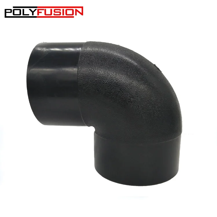 
PE butt fusion fitting hdpe 90 degree elbow SDR11 PN16 