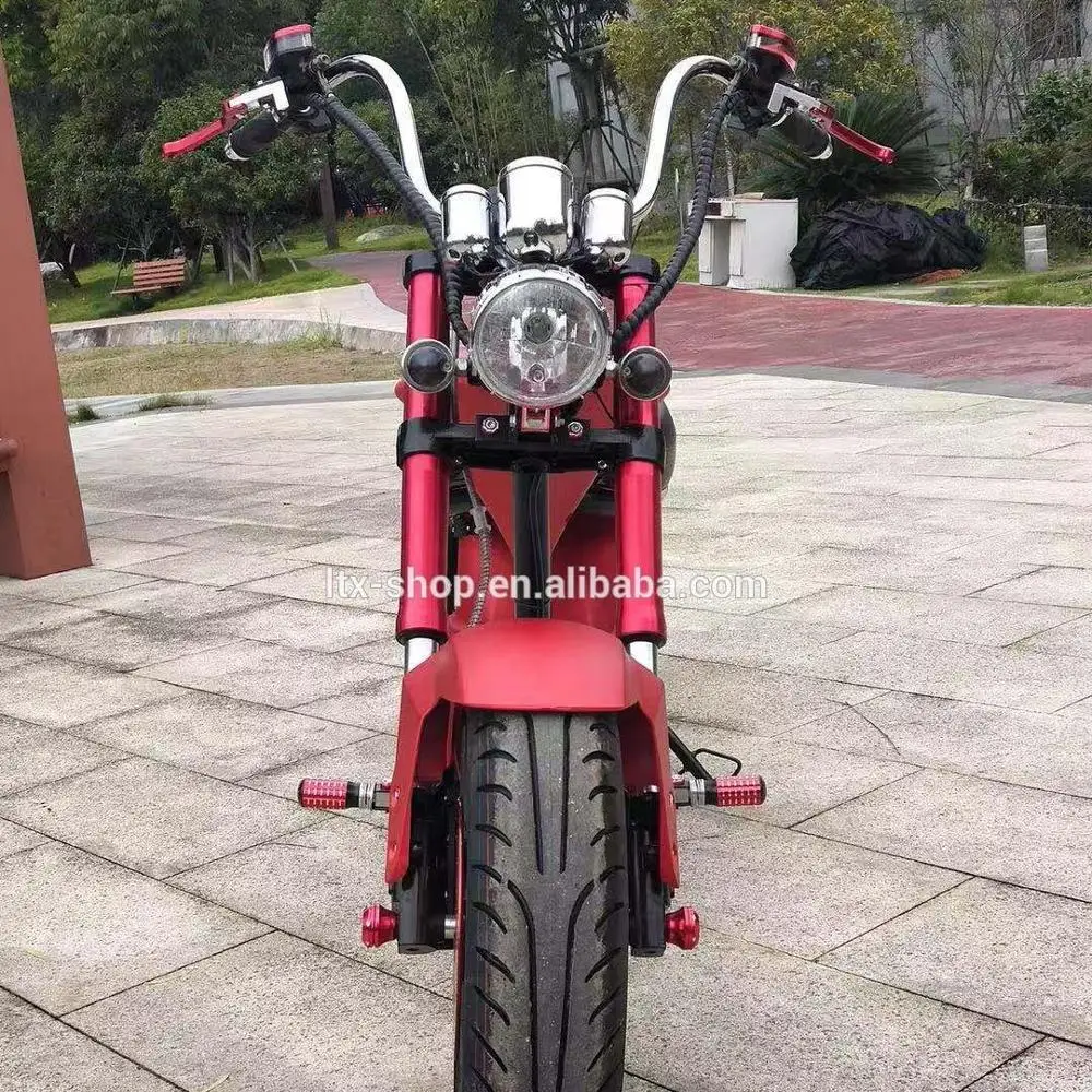 2022 Latest 18*9.5 Inch Fat Tire 2 Wheels Citycoco Electric Haley Scooter,Cool 2000W Lithium Battery Electric Citycoco Motorbike