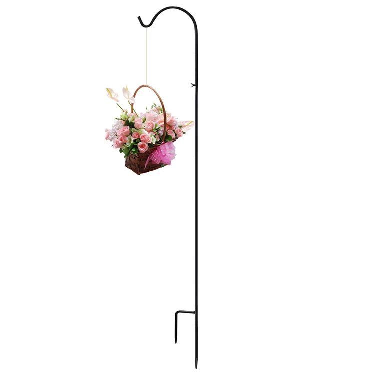 Top Quality Metal Iron 1.5m Garden Lantern Decorative Shepherd Hook