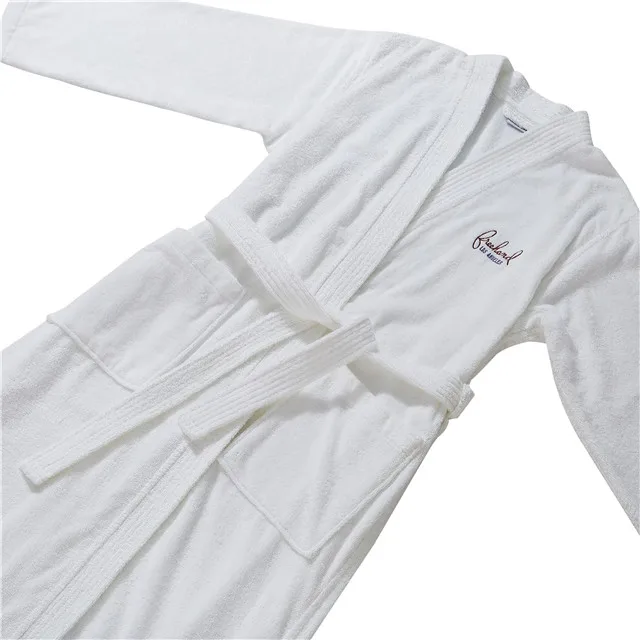 Wholesale White Kimono Hotel Cotton Terry Cloth Bath Robe