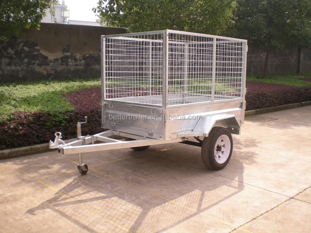 aluminum ramp Australian standard single cage trailer