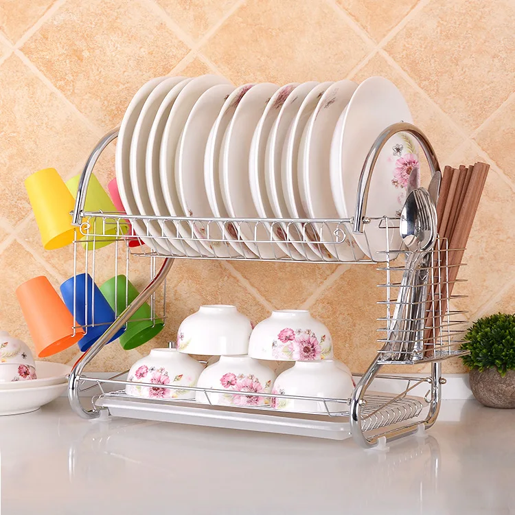Kitchen Wall Dish Racks 304 Stainless Steel Dish Rack