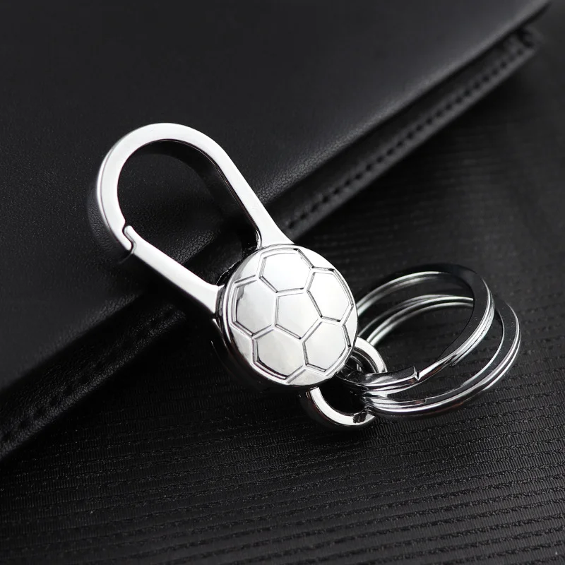 Super Value New 2022 High Quality Metal Football Design Sublimation Blank Keychain