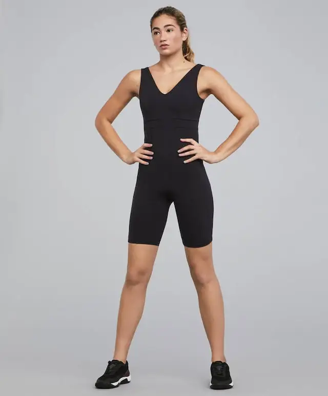 sexy wholesale v neck women hot active wear for sport wear bodysuit manufacturer/wholesale