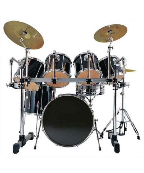 7 PCS Adult Acoustic Drum Kit Frame Birch and Poplar PVC Cover Drum Set