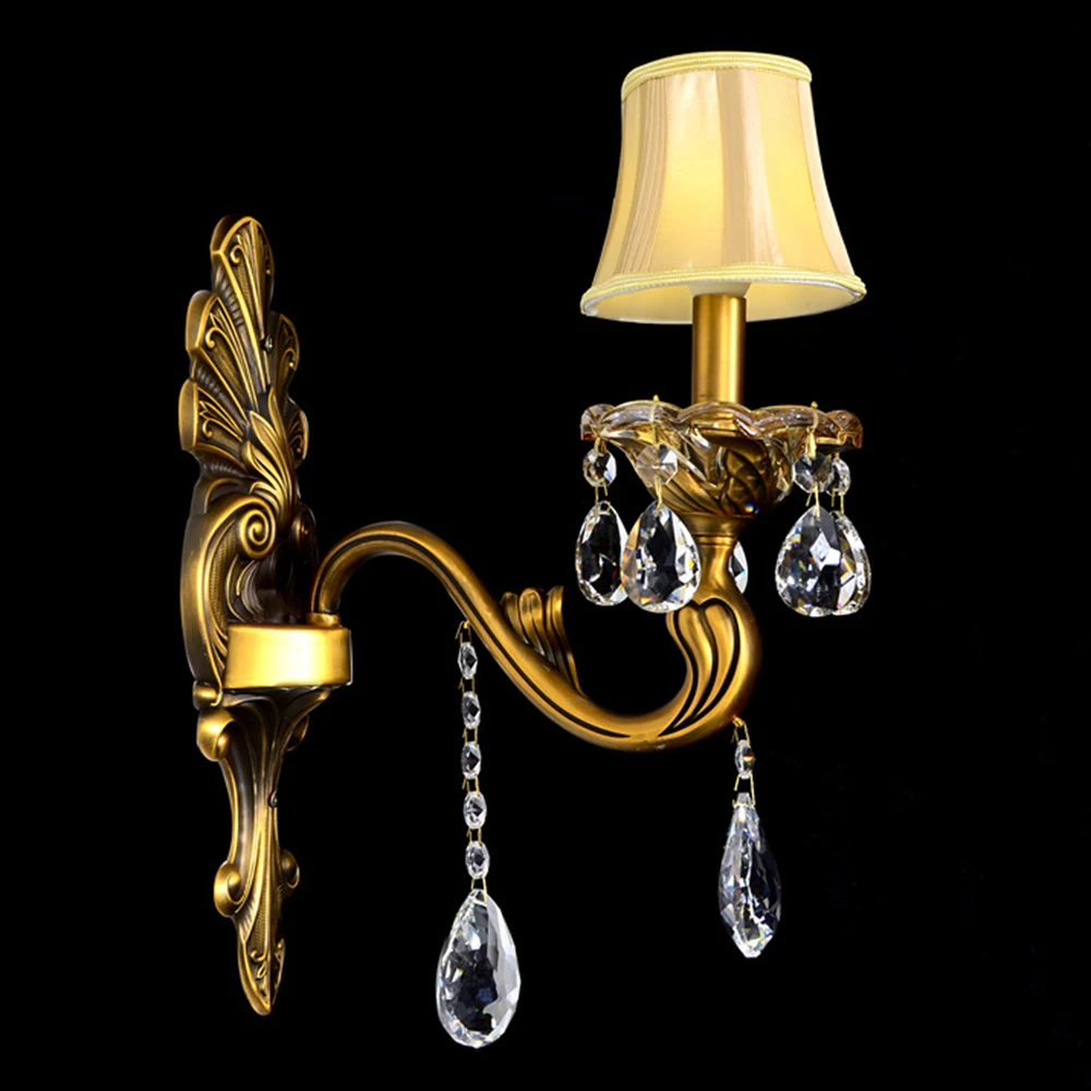 Antique bronze copper wall sconce  for home living room bedroom