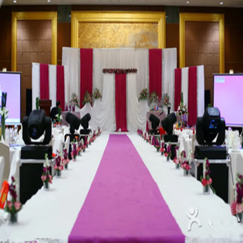 
2017 100% polyester exhibition white plain carpets 