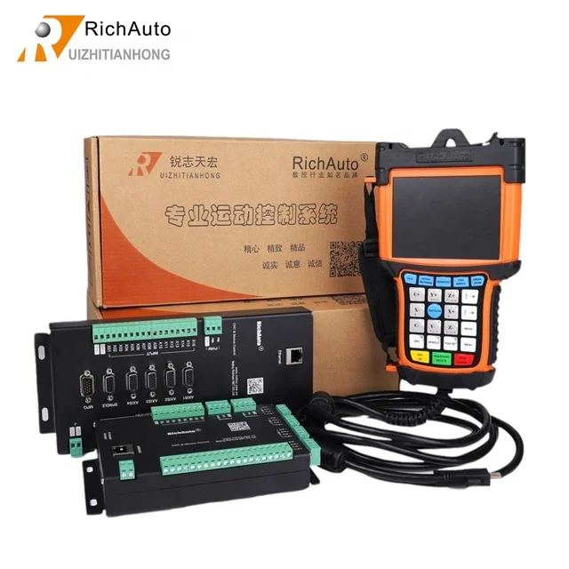 Hot sale  RichAuto B57 ATC  3 axis straight line tool rack router CNC motion control system automatic tool change