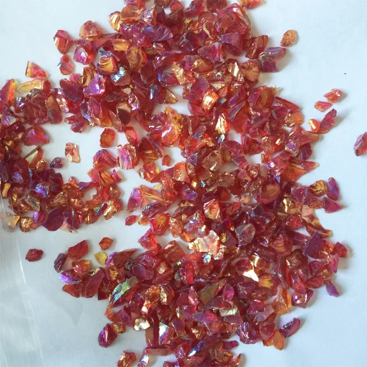 Original factory quality color gravel fire glass chips for terrazzo epoxy floor