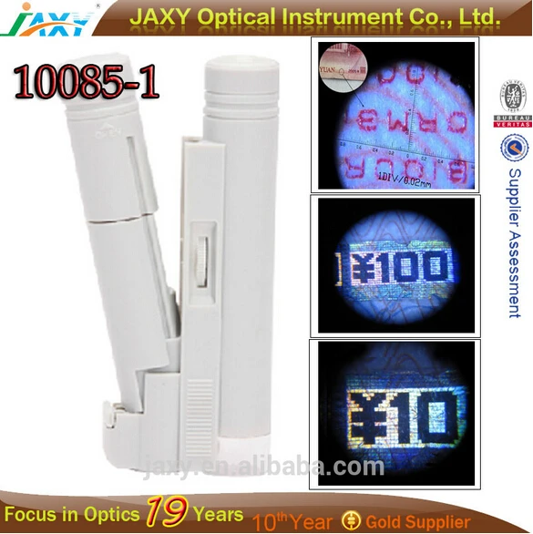 100X увеличение лупа увеличительное камень ручка из светодиодов долго карман микроскоп бинокулярный