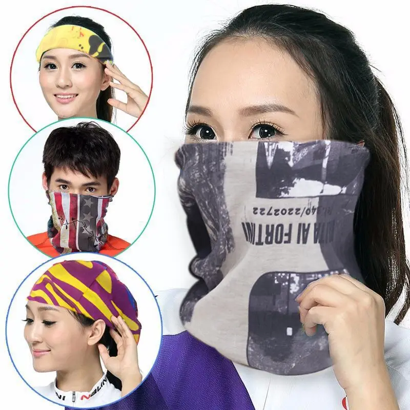 
Quick drying anti UV facial shield Bandanna magic headband, sports hairbands 