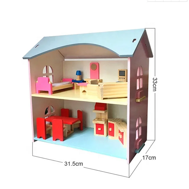 New Design Wooden Doll House for Kids Toy