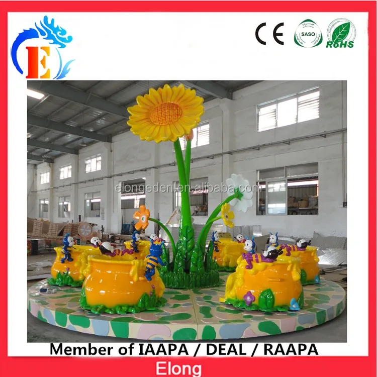 Hot sale kids amazing theme park rides for sale tagada mini amusement park rides Bee turntable