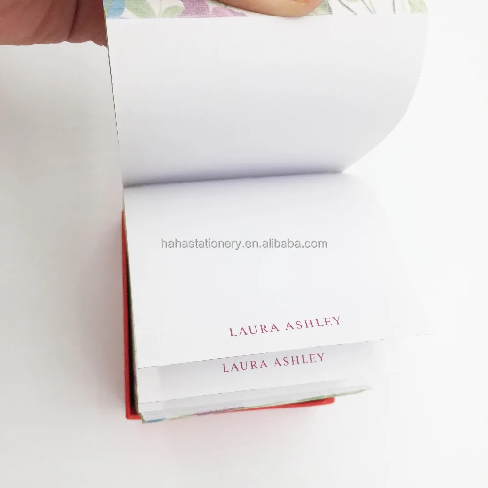 Custom Print Paper Block Memo Pad, Promotional 4 Sides Printing Paper Cube Memo Pad