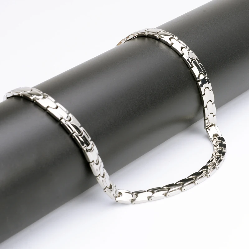 Wholesale high quality stainless steel or titanium health energy germanium necklace men