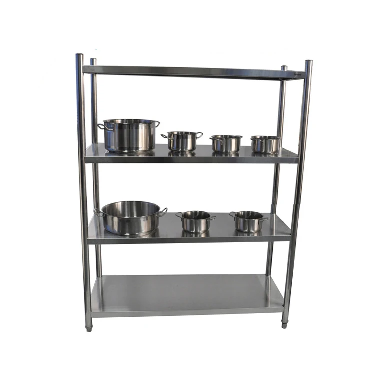 Metal storage rack multi-level stainless steel shelf