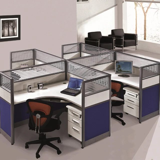 
office furniture 4 person call center workstation 