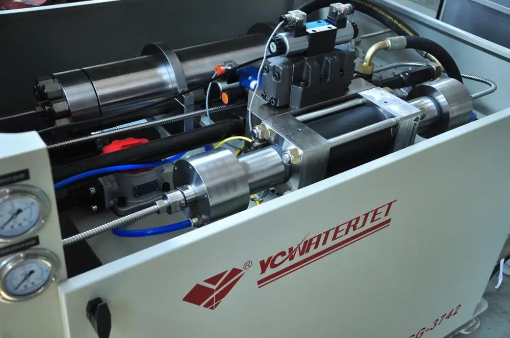 Cnc bridge waterjet cutter multiblade granite marble onyx stone cutting machine