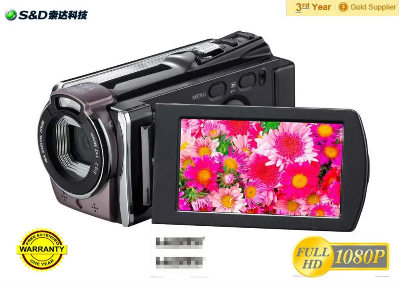 Тонкая цифровая видеокамера для 2013 с 3.0 кмоп-датчик, 16mp, 720 P, 2.7 дюймов, 16 * зум-белый и а . в . вход