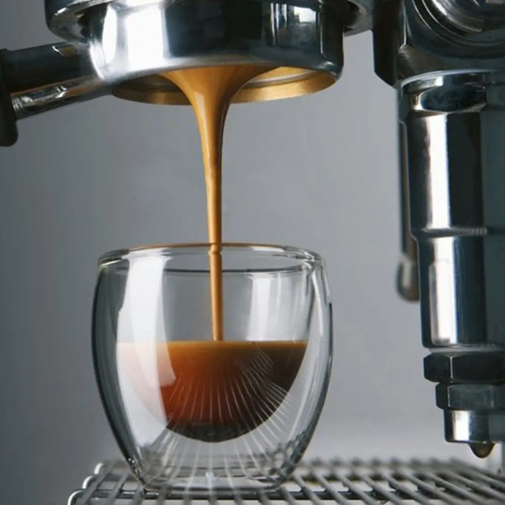 Fathers Day Hot Selling Gift Borosilicate Double Wall Clear Coffee Tea Beer Espresso Cappuccino Glass Glasses Mug Cup
