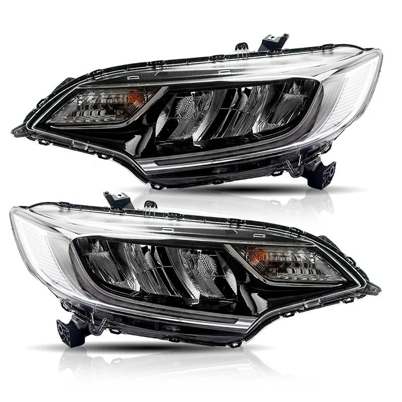 VLAND wholesales 3th jazz RS style GK5 LED Head lamp 2013-UP headlight for honda fit