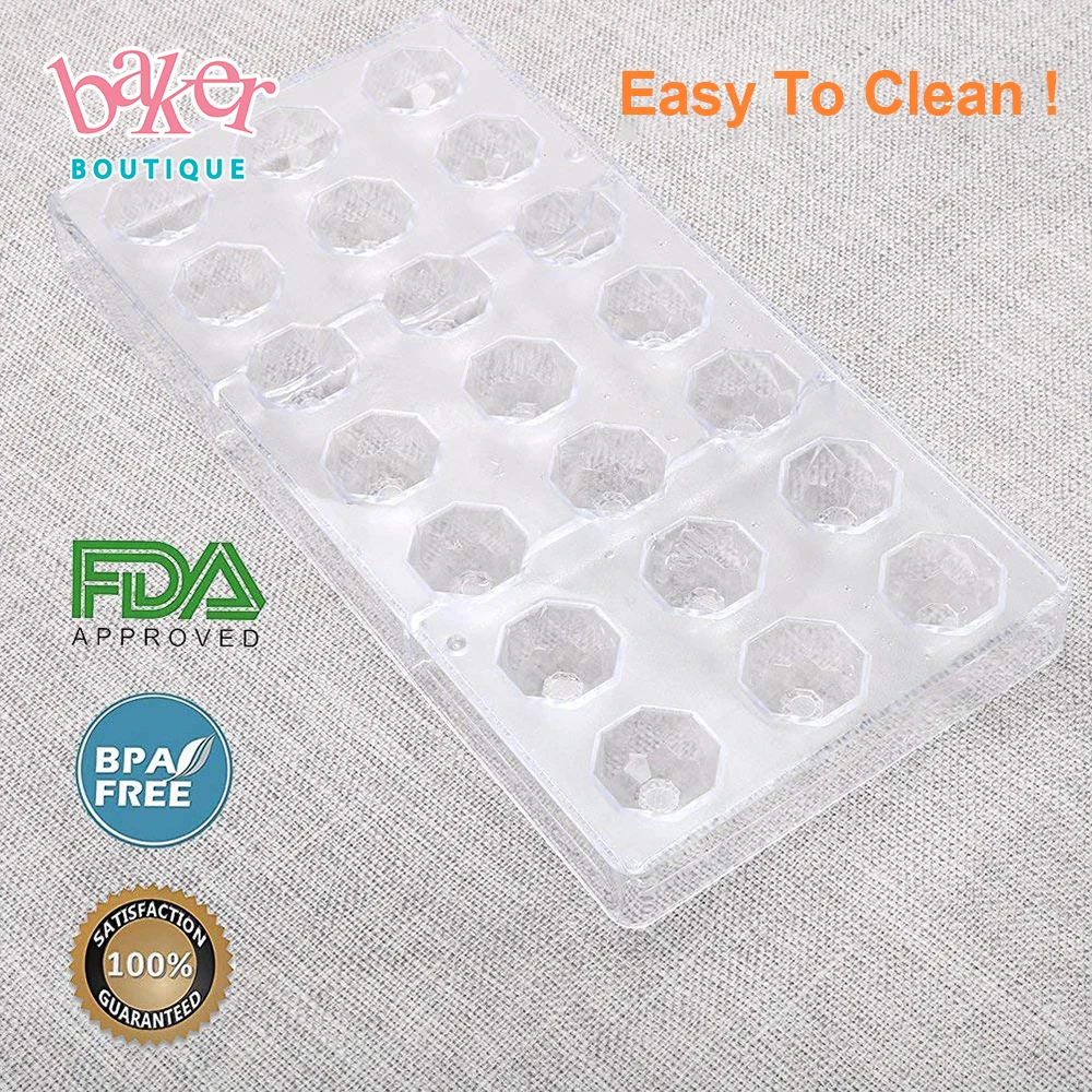 2021 Hot sale Clear PC Candy Making Polycarbonate Chocolate Molds