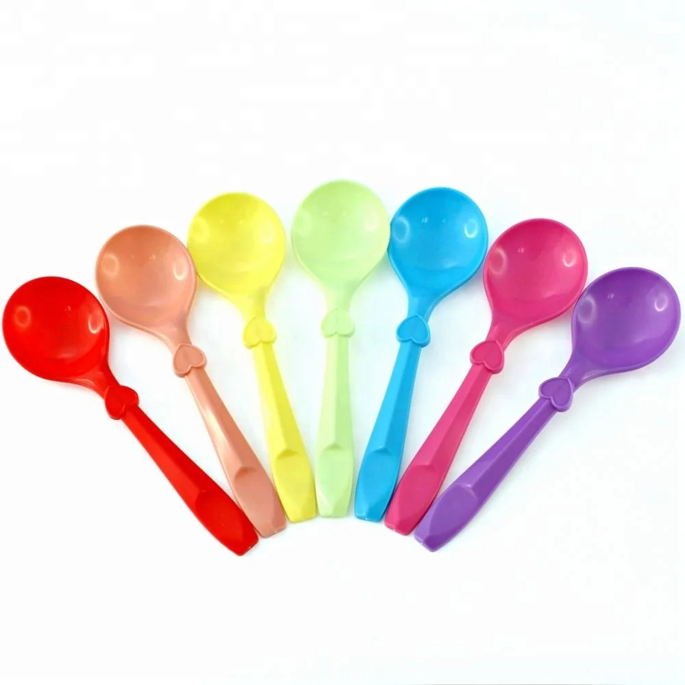 Custom Colorful Large Design Plastic Spoon