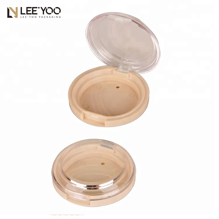 Baked blush makeup packaging mini round blush case dia.37mm compact powder case plastic cosmetics packaging case