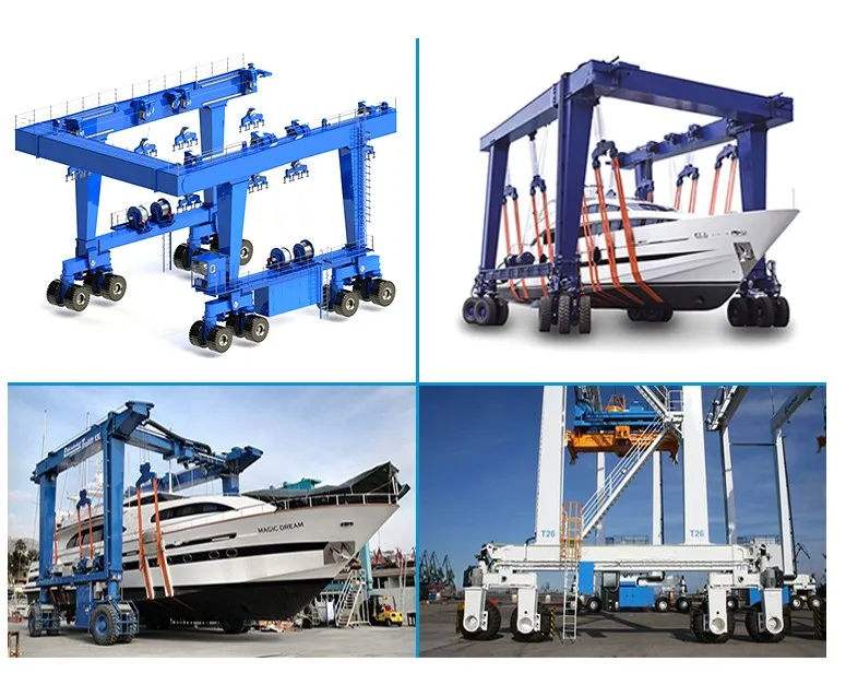 Boat Lift 300T Mobile Travelling Yacht Gantry Lifting Crane