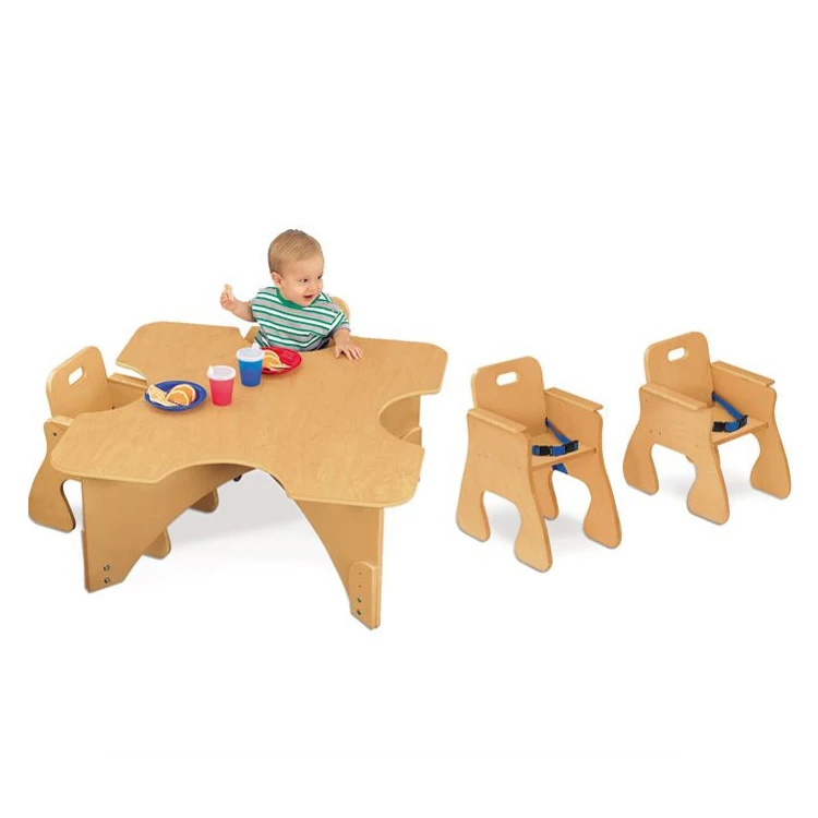 Лучшее качество, деревянный детский стол и стул Монтессори с пользовательским логотипом