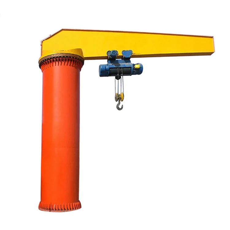 Cost effective workshop 1 2 3 5 10 ton column mounted floor JIB Crane With Hoist