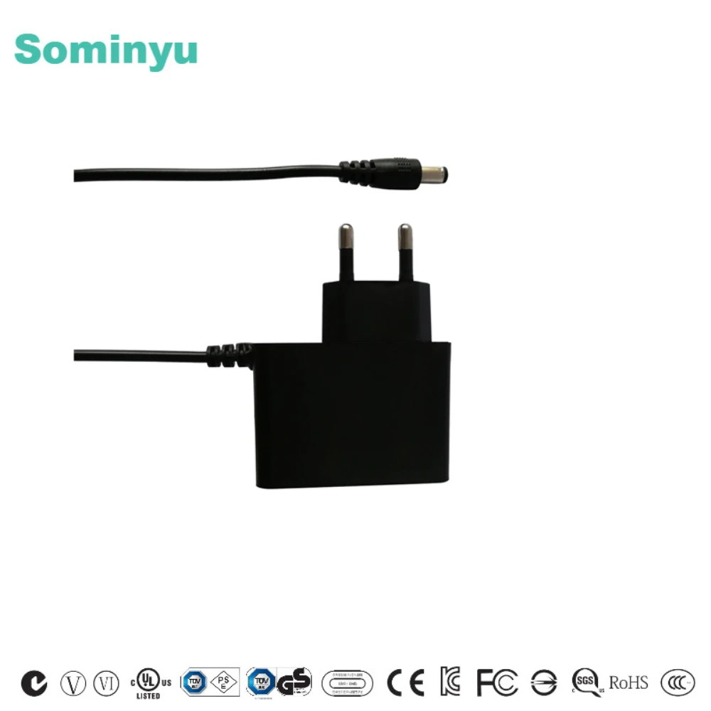 Sominyu Factory Price KC CE GS KCC ROHS certified power adapter 4.2V 8.4V 12.6V ac adapter 1a 1.5a 2a with EU KOREA